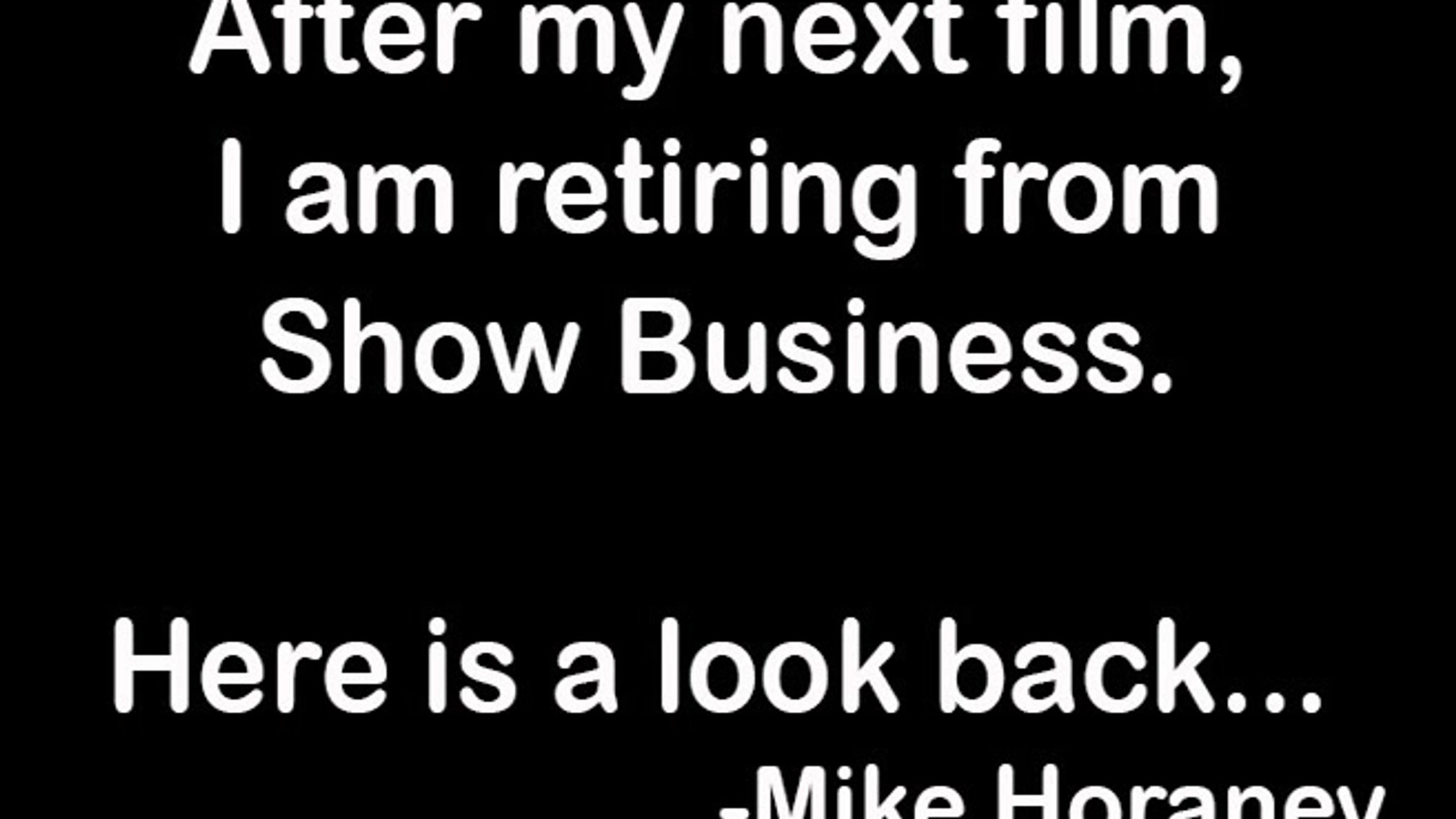 My Show Business Career